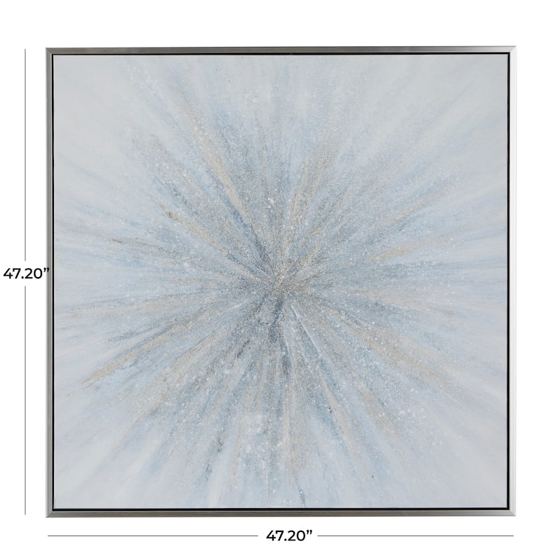 Canvas Radial Starburst Framed Wall Art