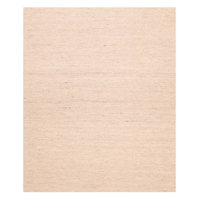 ECARPETGALLERY Flat-Weave Nevada Beige Wool Kilim - 8'0 x 9'10