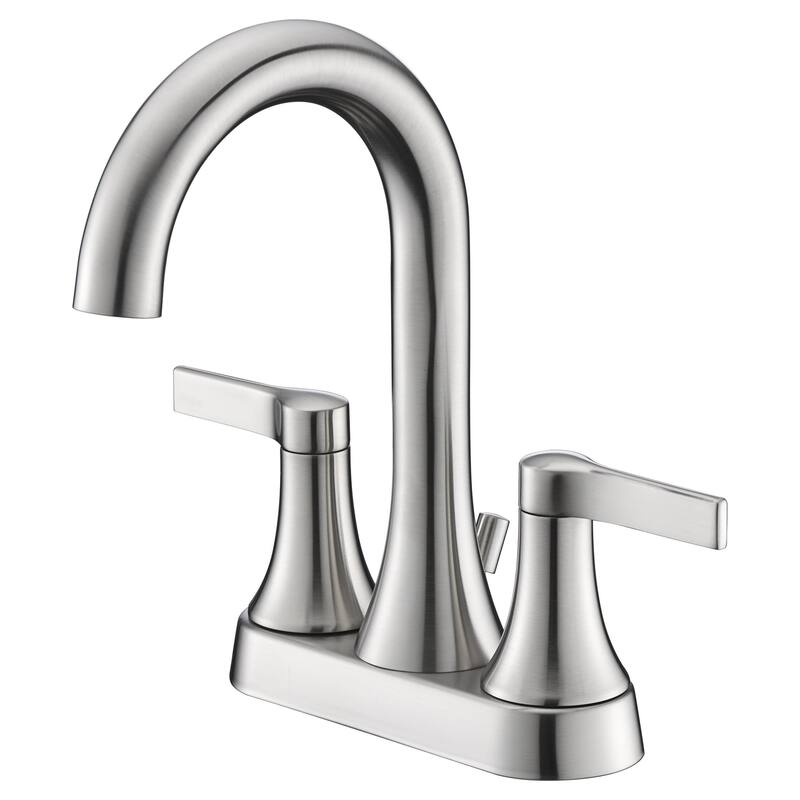Ultra Faucets Nita Collection Two-Handle 4" Centerset Lavatory Faucett - Brushed Nickel UF46413