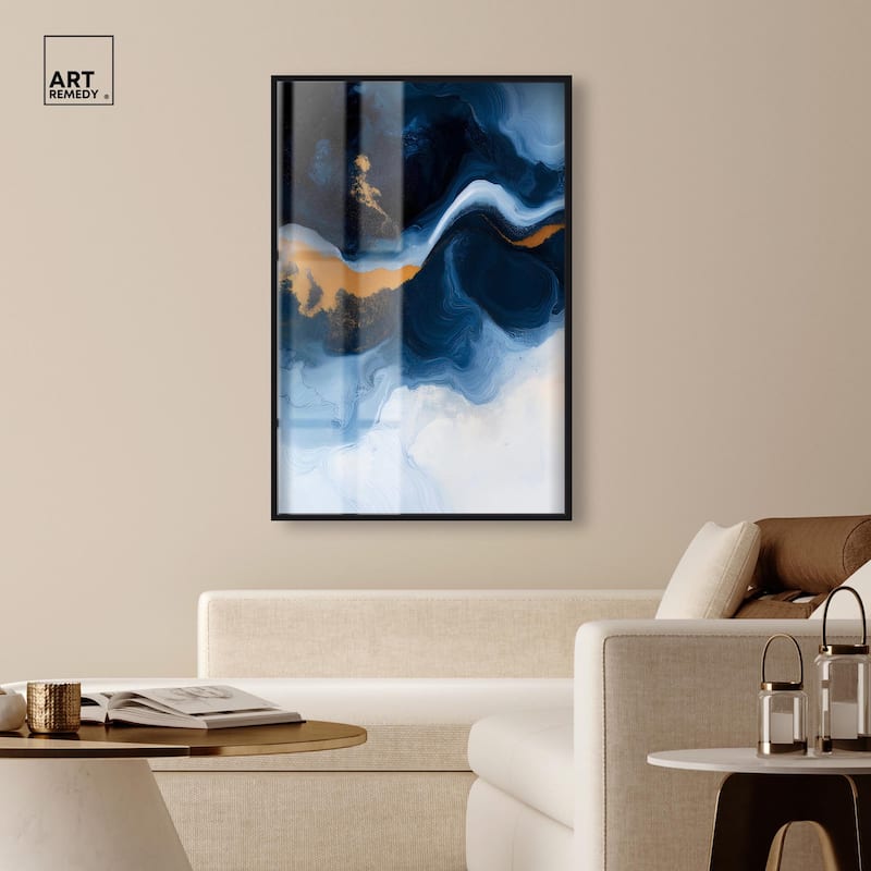 Blue Deep I Shadowbox by Art Remedy