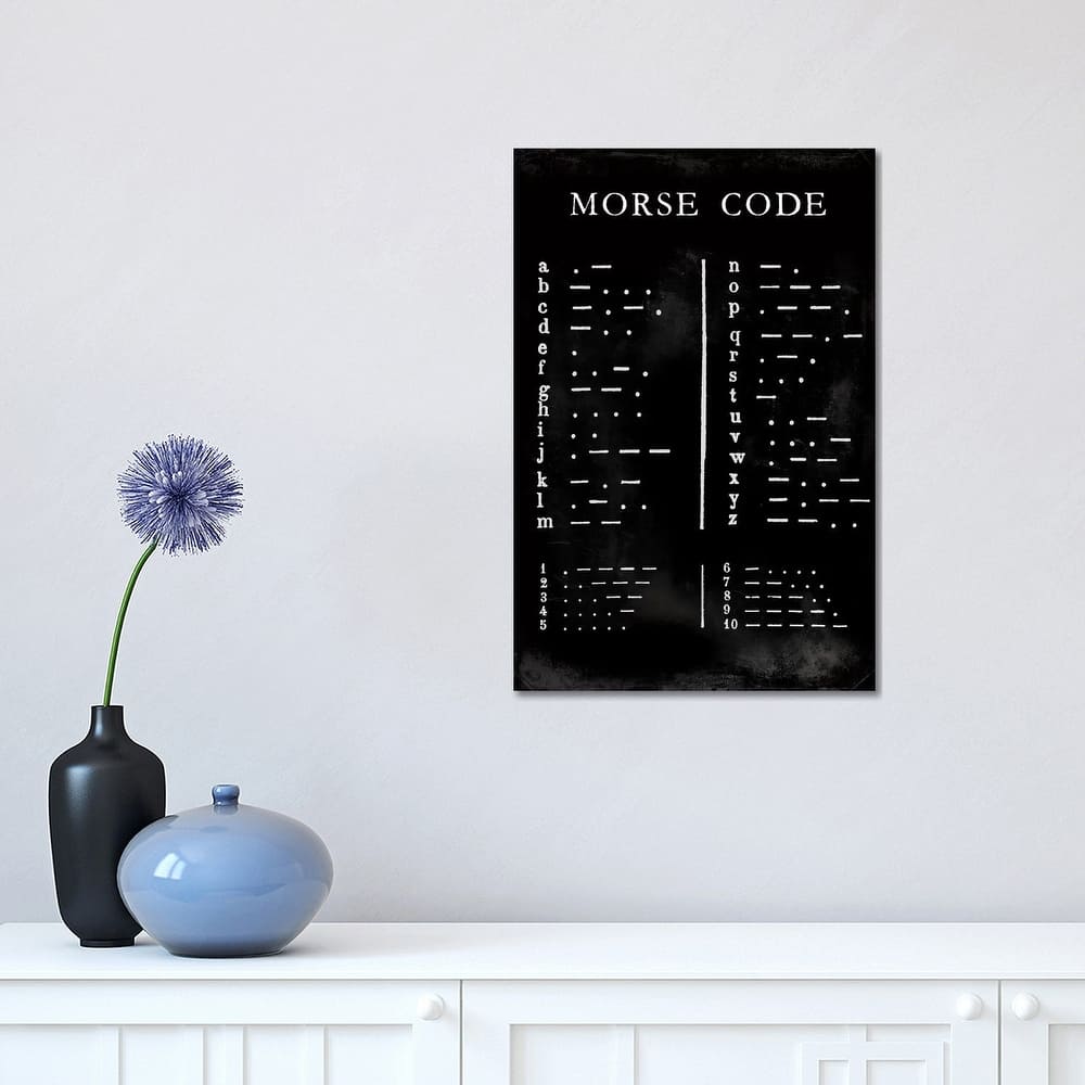 iCanvas "Morse Code Chart" by Vision Studio Canvas Print
