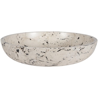 Uttermost 17123 Nouveau 18" Wide Limestone and Resin Decorative Bowl