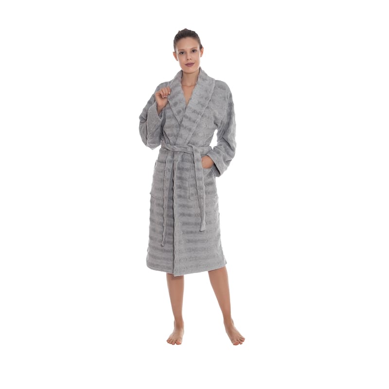 Ozan Premium Home Esperance Bathrobes Collection 100% Turkish Cotton Unisex Terry Cloth Bathrobe