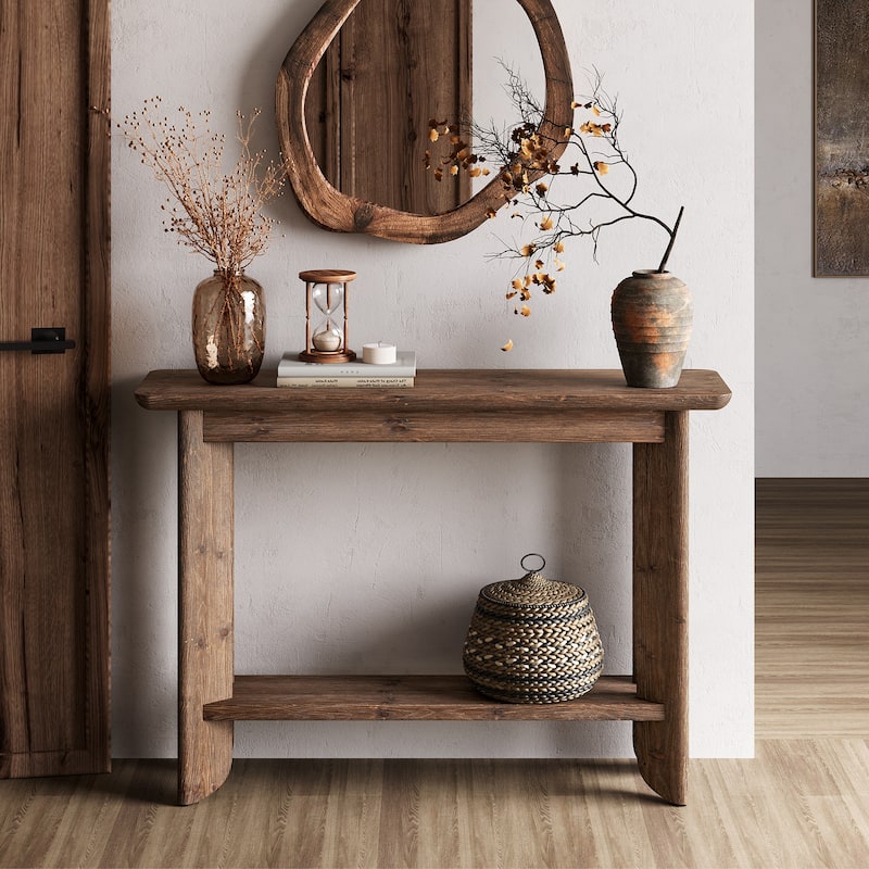 Solid Wood Console Table for Living Room