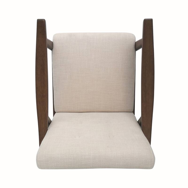 Solid Wood Tufted Armchair