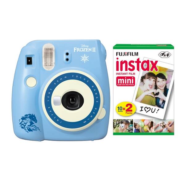 Shop Fujifilm Instax Mini 9 Instant Camera Disney Frozen 2 W Film Bundle Overstock 30656149