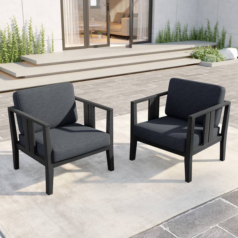 Outdoor Teak Solid Wood Patio Furniture Set Loveseat Armchair Table Collection