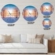 preview thumbnail 4 of 8, Designart 'Winter Landscape in City Park' Oversized Traditional Wall CLock