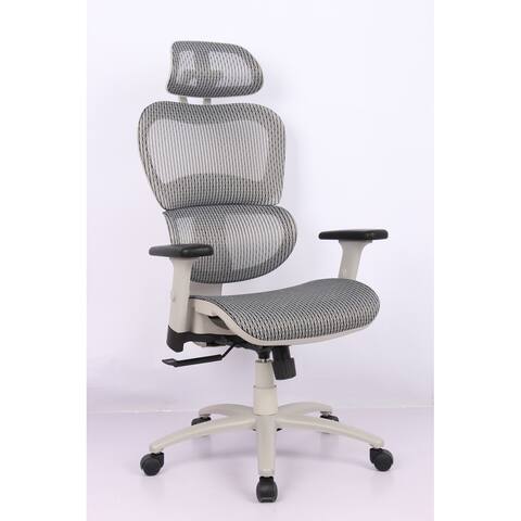 Ergonomic Office Chair, High Back Mesh Chair Computer Desk Chair with Lumbar Support and 3D Adjustable Headrest and Armrests