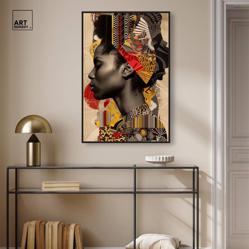 Cultural Collage Canvas by Art Remedy