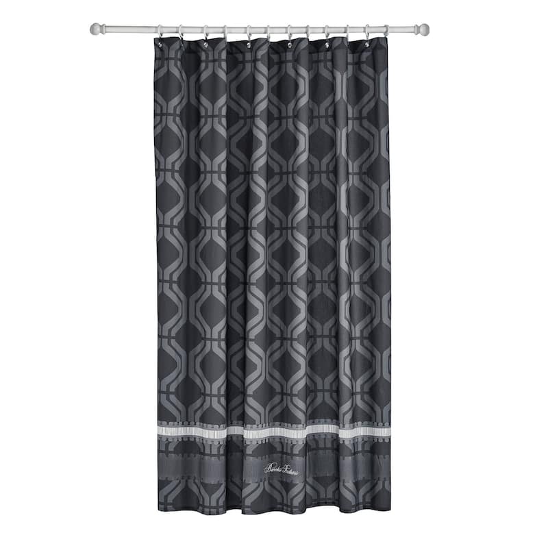 Brooks Brothers Large Square Shower Curtain - Anthracite