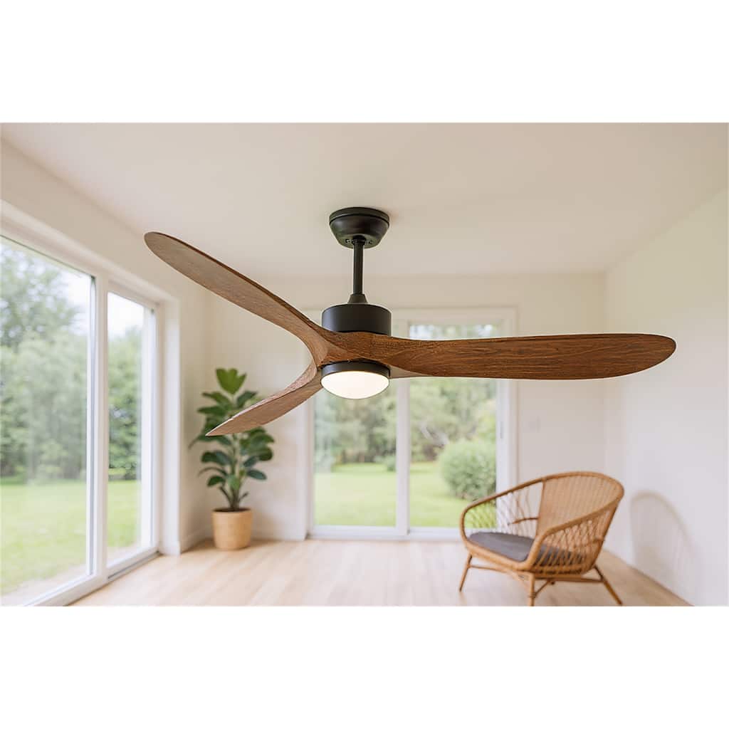 60" Ceiling Fan with LED Light and Remote Control