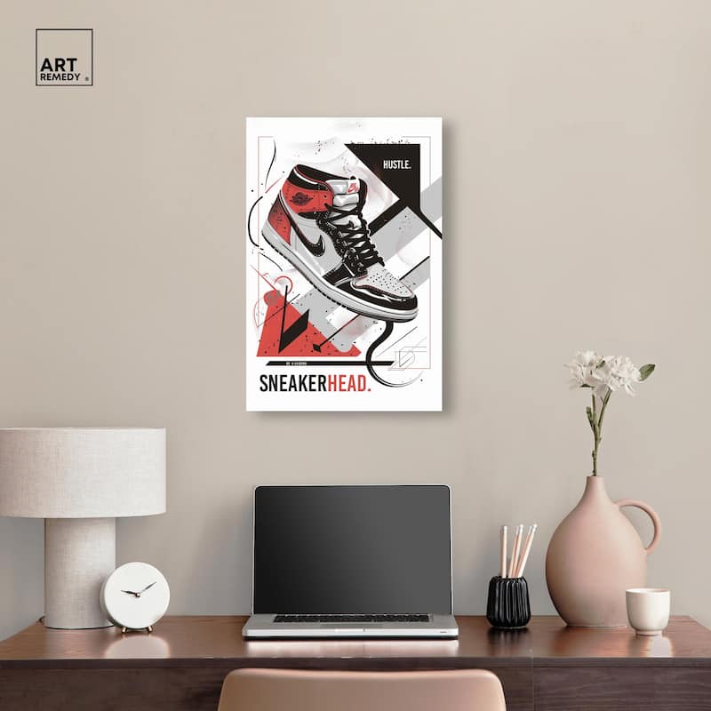 Stylish Sneakerhead Canvas by Art Remedy, Gallery Wrapped