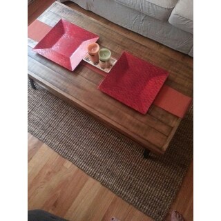 Carbon Loft Oliver Modern Rustic Natural Fir Coffee Table