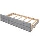 preview thumbnail 38 of 58, Twin-Over-Full Bunk Bed with Twin size Trundle and Drawers