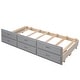 preview thumbnail 16 of 17, Twin-over-Full Bunk Bed with Twin Size Trundle Bed, Kids Separable Bunk Bed with Drawers and Headboard Included
