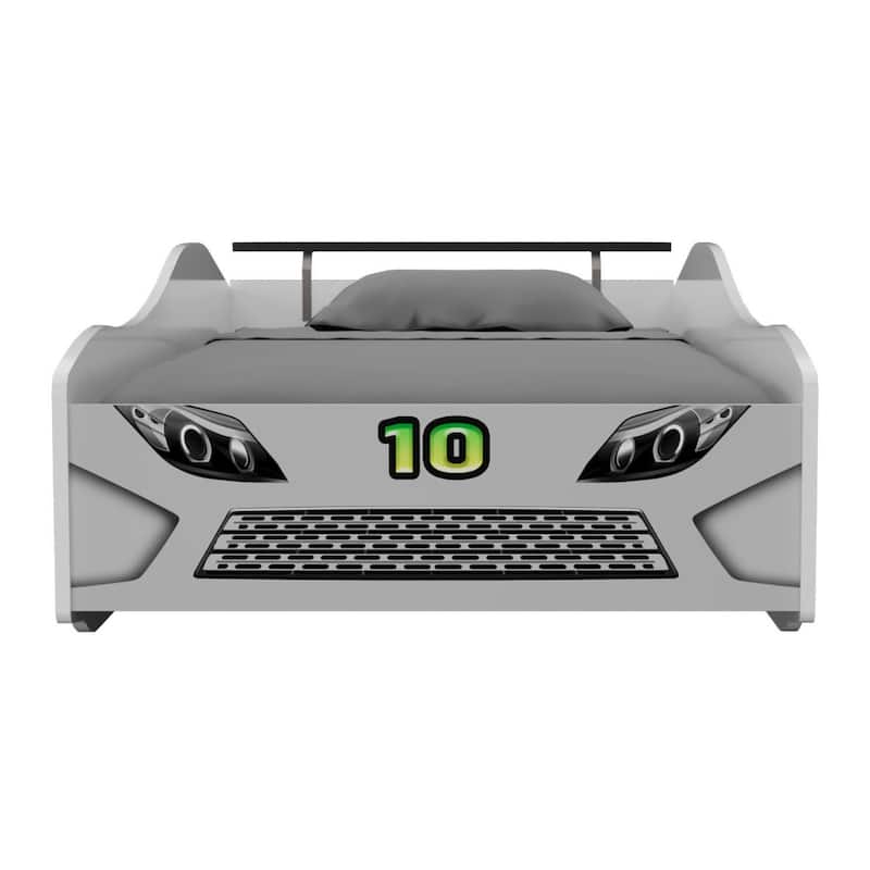 Furniture of America Merlin Modern Race Car-Shaped Twin Bed
