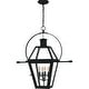 preview thumbnail 2 of 5, Rue De Royal 4-Light Earth Black Outdoor Hanging Lantern