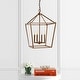 preview thumbnail 52 of 198, Marion Lantern Metal LED Pendant, by JONATHAN Y