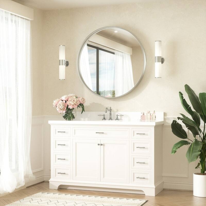 Keonjinn Round Framed Bathroom Wall Mirrors