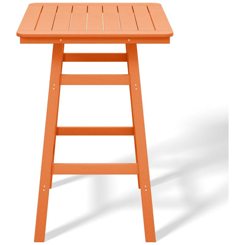 Laguna Hdpe All Weather Outdoor Patio 30" Square Bar Table