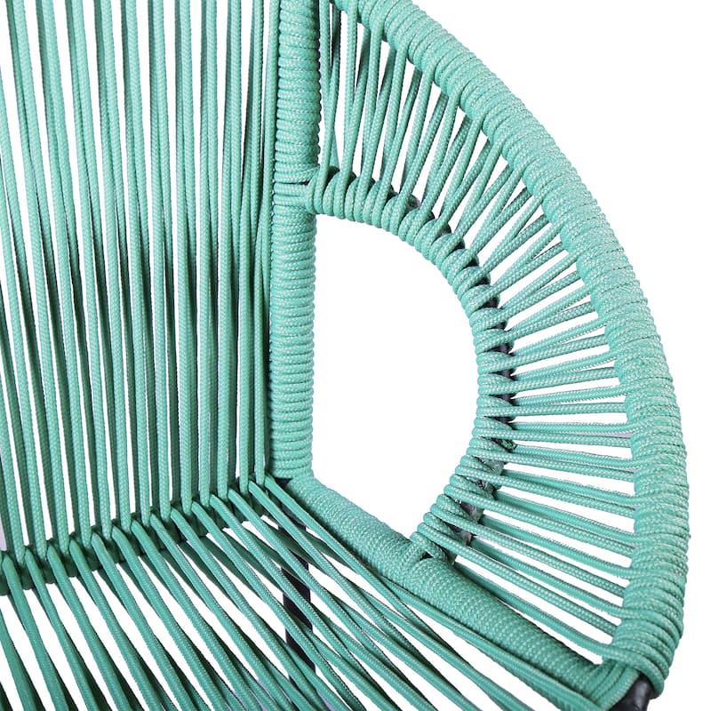 Acapulco Indoor Outdoor Steel and Rope Bar/Counter Stool