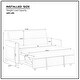 preview thumbnail 5 of 5, Twin Sofa Bed with Pull-Out Sleeper and Pillow, Modern 57'' Upholstered Sleeper Sofa for Living Room, Gray