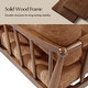 preview thumbnail 7 of 19, HULALA HOME Avidite Farmhouse Solid Wood Arm Chair with Full Assembly Set of 2