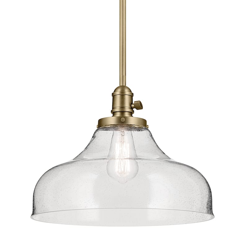 Kichler Lighting Avery 1-Light Pendant Light with Seeded Glass
