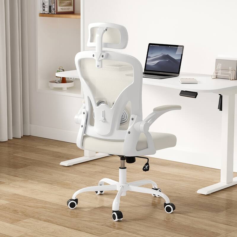 Ergonomic Office Chair, Office Desk Chair with Headrest, High Back Computer Chair with Armrests and Adjustable Lumbar Support