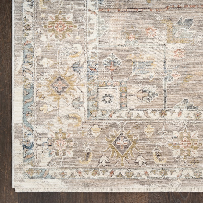 Nourison Antique Fusion Indoor only Grey Persian Area Rug