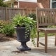 preview thumbnail 3 of 10, Christopher Knight Home Calista MGO and Fiberglass Compact Outdoor Planter with Drainage
