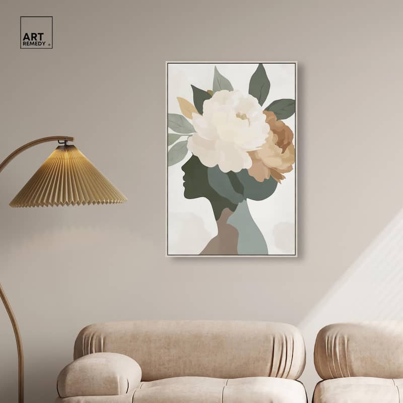 Floral Headpiece I Canvas by Art Remedy