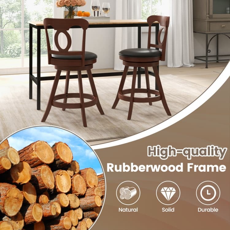 Swivel Bar Stools with Footrest