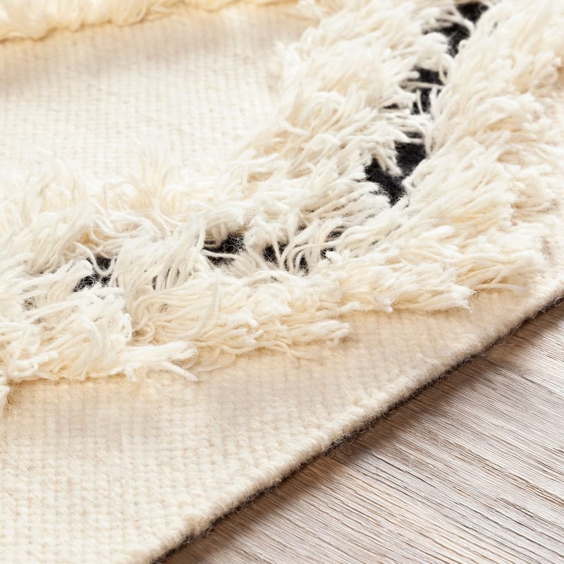 Artistic Weavers Ellison Shaggy Boho Handmade Wool Area Rug