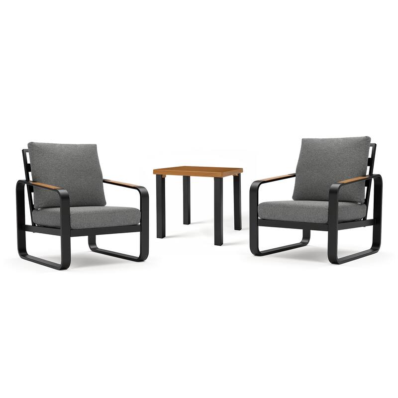 Outdoor Patio Conversation Sofa Set with Cushions