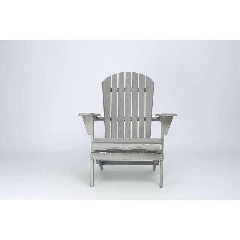 Wood Lounge Patio Chair for Garden Set of 2