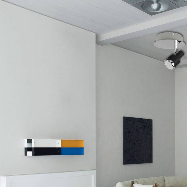 1 Light LED Lamp - Black; Chrome; Gray - Black; Chrome; Gray