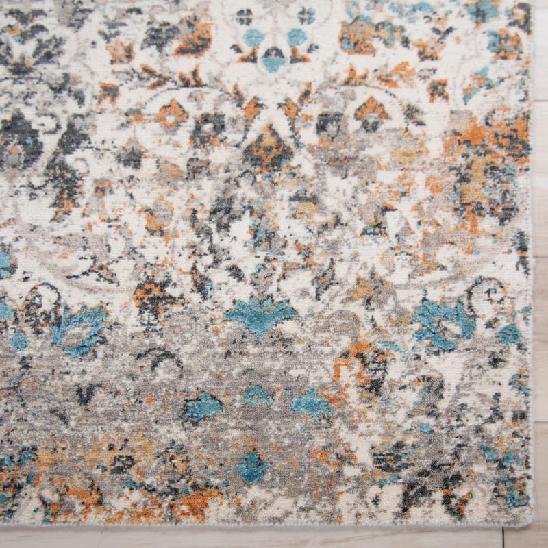 Alora Decor Cosmopolitan Contemporary Ivory Wool/Tencel Area Rug