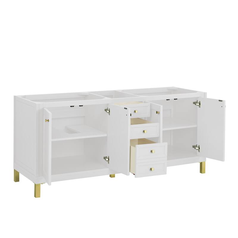 James Martin Vanities 503-V72-3WZ Chicago 72" Free Standing Double