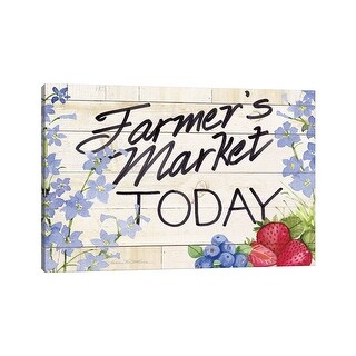iCanvas "Life On The Farm - Sign II" by Kathleen Parr McKenna Canvas ...