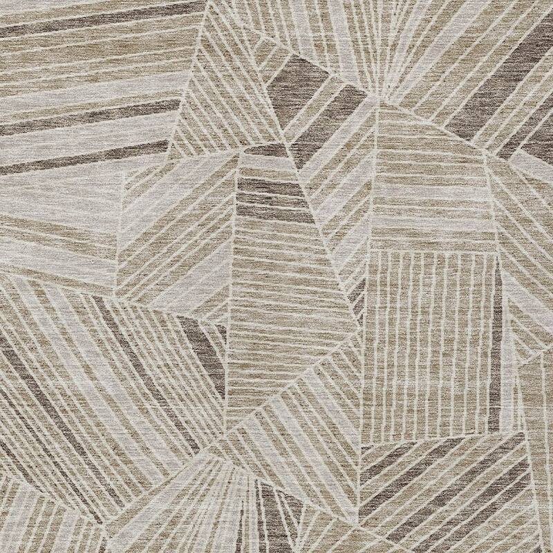 HomeRoots Geometric Transitional Rectangle Outdoor Rug