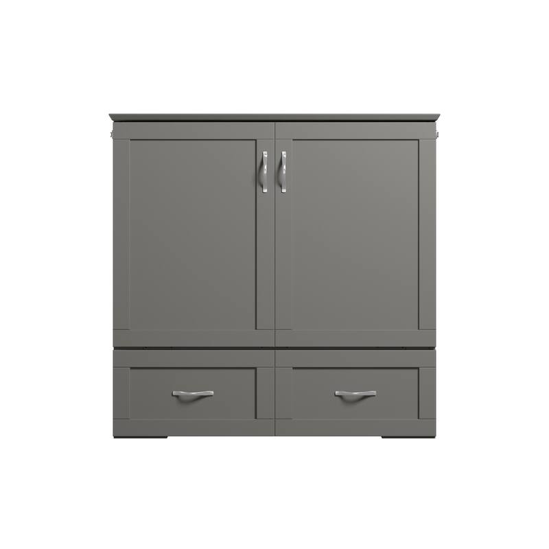 Hamilton Murphy Bed Chest with Storage Drawer and Built-In Charger