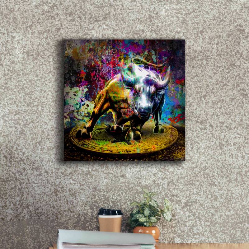Epic Graffiti 'Bitcoin Bull Market,' Canvas Wall Art