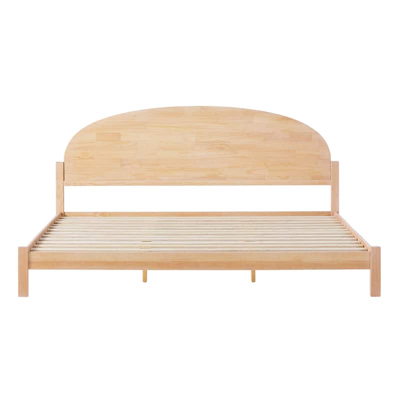 Middlebrook Designs Arched Headboard Solid Pine King Bed