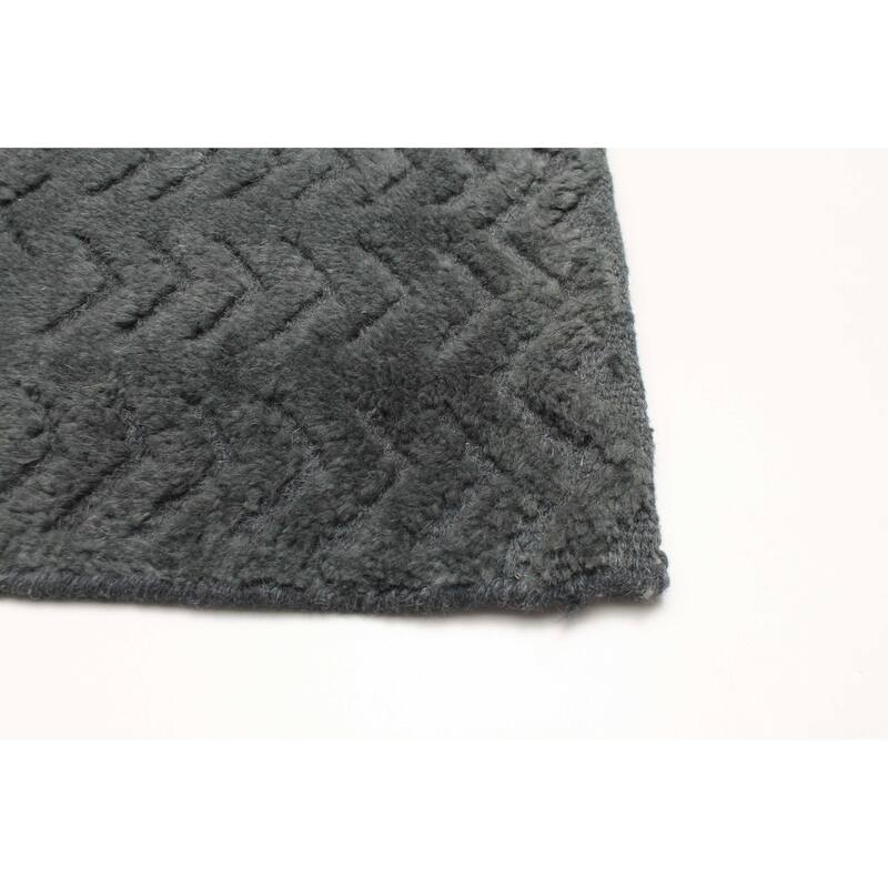 ECARPETGALLERY Hand-knotted Tangier Grey Wool Rug - 2'11 x 4'11