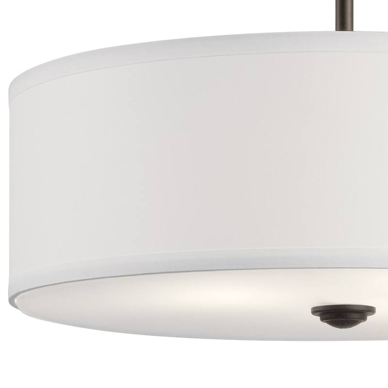 Kichler Lighting Shailene 3-light Olde Bronze Semi-Flush Mount