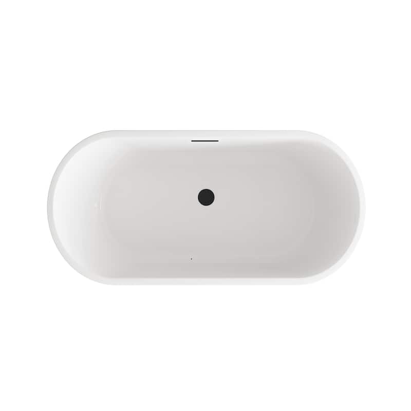 Odell Soaking Bathtub in Glossy White