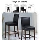 preview thumbnail 11 of 78, NPD Furniture Milton Bonded Leather Counter Stool