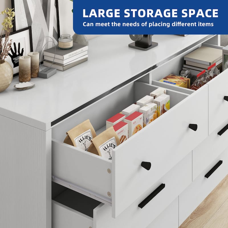 Moasis Modern 6/7 Drawer Chest Drawers Furniture Storage Cabinet For Bedroom Living Room